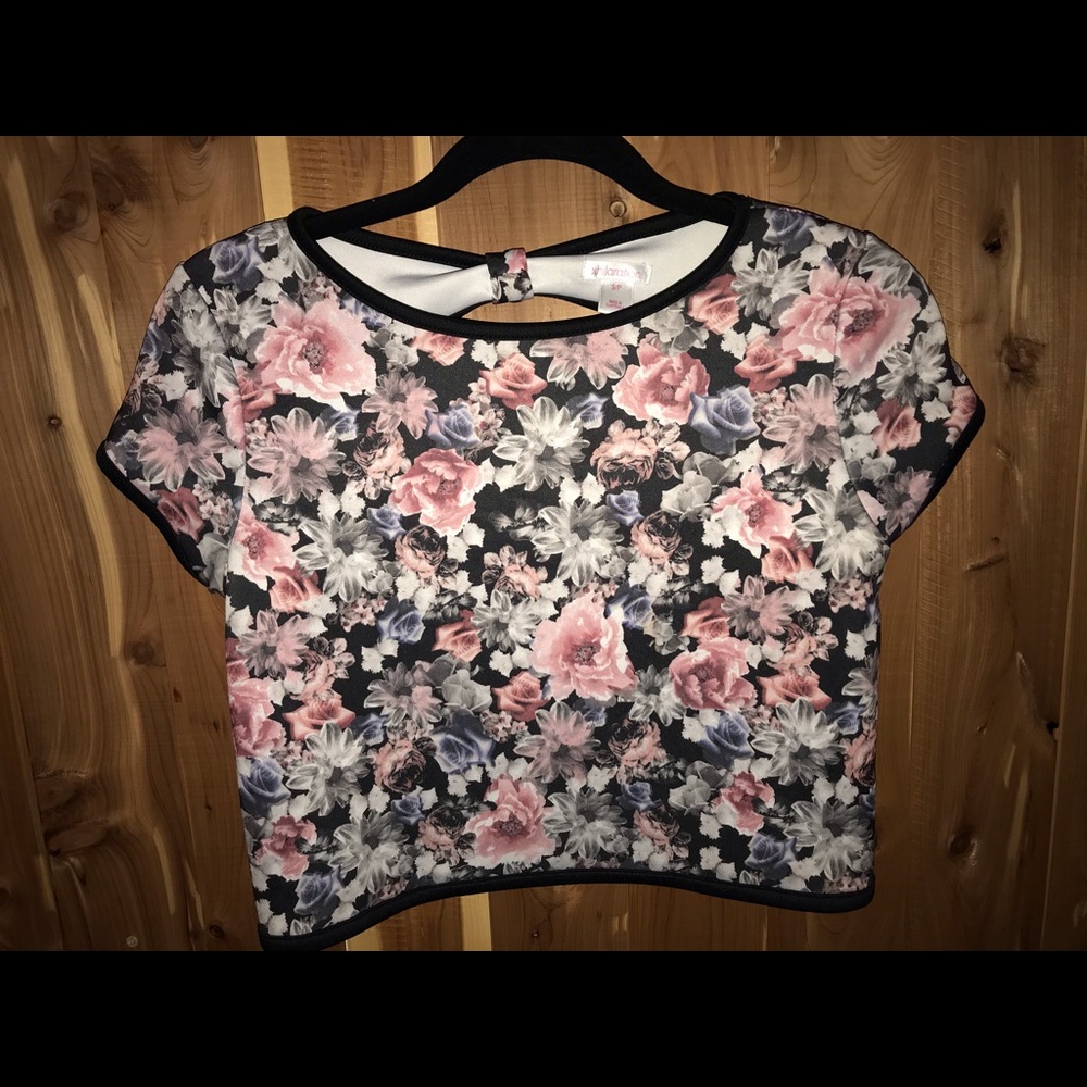 Floral print crop top